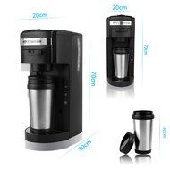 Coffee Cup Set Yummy Sam Stainless Steel 140ml Coffee / Milk Cup with Spoon and Saucer Double Wall Beverage Mug... N3