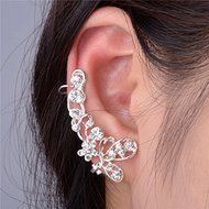 Women Charm Jewelry Chain Crystal Choker Chunky Statement Bib Necklace Pendant (silver) N4