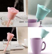 Yosoo Portable Tulip flowers USB Air Humidifier &amp; Mist Diffuser For Office Household Room Health Care (Blue) N6