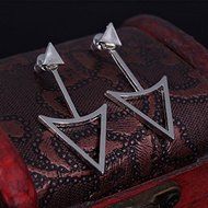 2 Colors New Geometric Exaggerated Bigs Diamond Pendant Earrings Party Jewelry