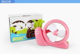 Cute Creative Cartoon Mini Fan Snail USB Fans (Pink)