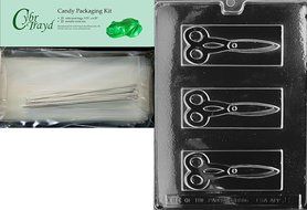 Cybrtrayd J002 Scissors Chocolate Candy Mold with Exclusive Cybrtrayd Copyrighted Chocolate Molding Instructions N2