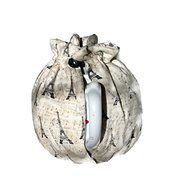 Teapot Cozy, tea warmer with the Eiffel Tower on Cream for a 5-8 cup teapot #322 N2