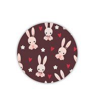 Generic Cup Coaster Printed Bunny Mdf Hipster N2