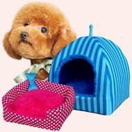 KAKA(TM) Pets Cute Warm Bed Dogs Sleeping House Pink Color Rose Dots M N19