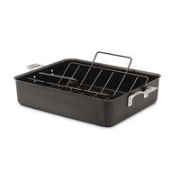 Calphalon Hard Anodized Aluminum Nonstick Cookware Roaster, 13" by 16", Black N2