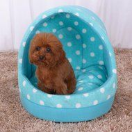 KAKA(TM) Pets Cute Warm Bed Dogs Sleeping House Pink Color Rose Dots M N24