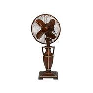 Deco Breeze DOH2946 Table Fan, 10-Inch, Brown Leather