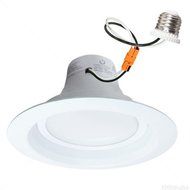 750 Lumens - 75W Equal - 12W LED- Medium Base - Downlight - Fits 6 in. Can Light - Incandescent Color - Green...