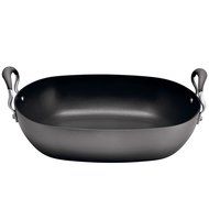 Anolon Advanced 16-Inch x 13-Inch Oval Roaster Set, Graphite N2