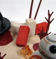 STAR WARS Jakku Planet Themed 20 Piece Birthday Cake Topper Featuring 6 Star Wars Figures and Decorative Themed...