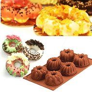 Baking Molds Square Decorations Reusable Non-stick 6 Cavity Mini Cake Silicone Mould Bakeware Baking Pan DIY Chocolate...