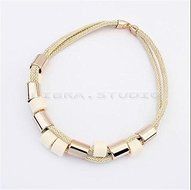 Fashion Women Jewelry Pendant Crystal Choker Chunky Statement Chain Bib Necklace N5