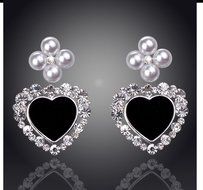 Women Gold Silver Filled Earring Crystal Drop Dangle Hook Stud Earrings Jewelry N14