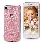 iPhone 7 Case (4.7 inch) - Shockproof Soft TPU Rubber Skin Gel Bumper Case Laser Carving Sunflower Transparent... N31
