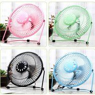USfafa Mini Usb Table Desk Personal Fan Metal Blades Usb Cable For Laptop/Pc Powered By Netbook, Computer And... N4