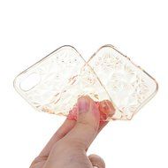 iPhone 7 Case (4.7 inch) - Shockproof Soft TPU Rubber Skin Gel Bumper Case Laser Carving Sunflower Transparent... N34