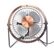 Honeyall Adjustable USB Desk Fan - Metal Archaistic Fan - Mute Personal Mini Fan - Small Table Fan with Switch... N9