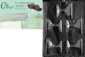 Cybrtrayd W056 Champagne Glass Chocolate Candy Mold with Exclusive Cybrtrayd Copyrighted Chocolate Molding Instructions