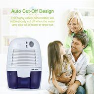 MSJ Portable Dehumidifier with 250ml/day Dehumidification 500ml Water Tank Air Dehumidifier Compact Moisture Absorber... N6
