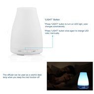 Senderwish 100ml Aromatherapy Essential Oil Diffuser Ultrasonic Air Humidifier with 7 Color LED Lamps and Adjustable... N6