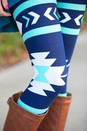 PHOTNO Casual Women Lady Skinny Geometric Print Stretchy Jegging Pants Slim Leggings N15