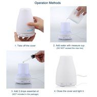 Senderwish 100ml Aromatherapy Essential Oil Diffuser Ultrasonic Air Humidifier with 7 Color LED Lamps and Adjustable... N7