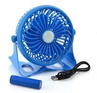 Happy-top 360 Degree Adjustable Wireless USB or 18650 Battery Powered Portable Desk Fan Mini Portable Fan Electric... N5