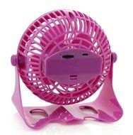 Happy-top 360 Degree Adjustable Wireless USB or 18650 Battery Powered Portable Desk Fan Mini Portable Fan Electric... N6