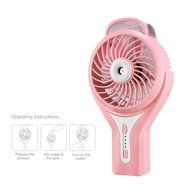 Dealpeak USB Rechargeable Handheld Mini Fan with Cooling Mist as Personal Cooling Humidifier for Home Office and... N38