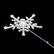 Rhinestone Snowflake Cake Topper Wedding Anniversary Decoration