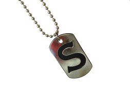 Storite Fashion "S"Locket/Nackless Metal Finish-Size 5X3Cm