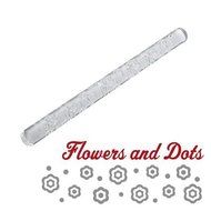 Cake Boss Decorating Tools 13-Inch Acrylic Fondant Rolling Pin with Flower and Dot Pattern