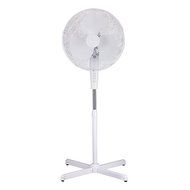 White 16" High Velocity Fan 3-Speed Oscillating Standing Floor Adjustable Height - New Modern Design