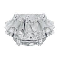 Baby Girls Infant Toddler Satin Ruffle Bloomers Pants Diaper Nappy Cover 3-24M N2