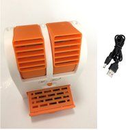 Light Seller&reg; Portable Desktop Dual Bladeless Cooling Fan (HF-MINIFAN-OR) N2