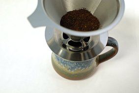 Royal Corgi Stainless Steel Pour Over Cone Coffee Dripper Complete With Stand Reusable
