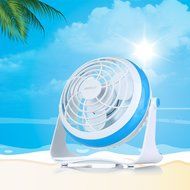 SUNPOLLO Desktop USB Fan, Mini Table Fan for Home and Office (USB Powered, Large Airflow, Personal Cooling, Quiet... N9