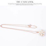 Morenitor(TM) Jewelry Set Gold Plated Pearl Pendant Necklace Dangle Earring Stud Set. N8