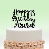 ivisi Personalized Wedding Cake Topper Monogram Last Name Surname Decoration Anniversary Gift (Design 5) N2