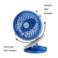 United States store Battery Operated Clip on Fan,Mini Desk Fan Portable Handheld Powered by Rechargeable Battery... N8