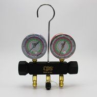 CPS MBHP5 BLACKMAX 2 Piston Valve Manifold Set W/ Hoses for R-22 R-404a R-410a N3