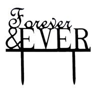 Ecape Acrylic Wedding Cake Toppers Custom Love You More Cake Toppers Cake Decoration Black Pack of 1 N3