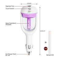 Aix [2 in 1] Nanum Car Air Humidifier and Aromatherapy Essential Oil Diffuser (Purple) N2