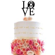 Ecape Acrylic Wedding Cake Toppers Custom Love You More Cake Toppers Cake Decoration Black Pack of 1 N6