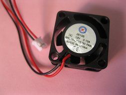 2 pcs Brushless DC Cooling Fan 12V 2510S 5 Blades 2 wire 25x25x10mm Sleeve-bearing Skywalking N2