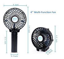 Portable Battery USB Rechargeable Handheld Mini Foldable Cooling Desktop Fan for Home Office Outdoor Workout Camping... N15