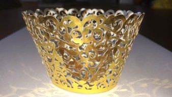 A&amp;S Creavention Vine Cupcake Holders Filigree Vine Designed Decor Wrapper Wraps Cupcake Muffin Paper Holders -... N8