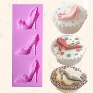 BleuMoo High Heel Shoes Silicone Fondant Mould Cake Decorating Chocolate Baking Mold DIY