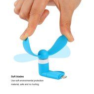 USB Phone Fan Modroid Two Ports Portable Micro USB Mini Fan, 3.5 inch Mini Fan Cooling Solution Cooler Rotating... N5